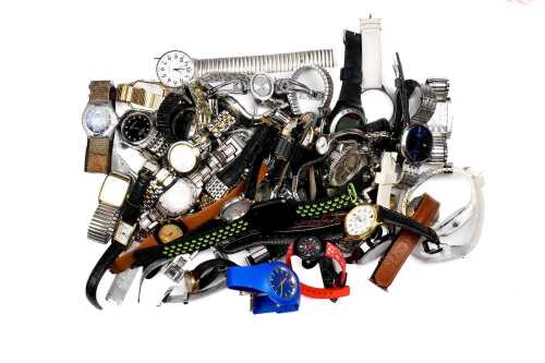 Large collection of watches