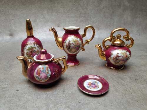 Mostly miniature Limoges porcelain pieces