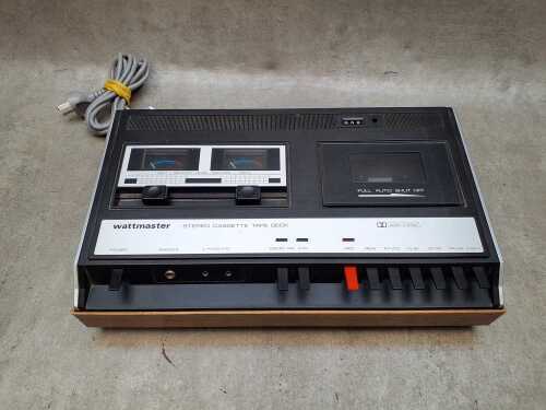 Wattmaster stereo cassette tape deck