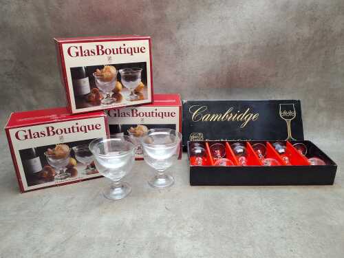 Retro boxed glassware