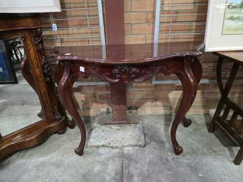 Timber console table