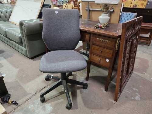 Grey office chair