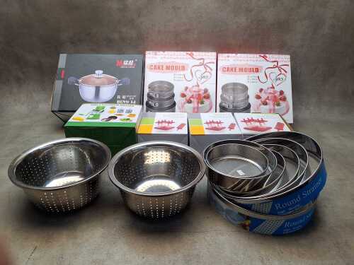 Kitchenware and baking items. NEW STOCK