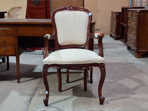 Upholstered armchair
