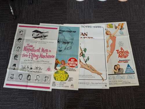Four LARGE movie posters, including Those Magnificent Men in Their Flying Machines