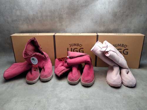 Three NEW Jumbo Ugg boots Made in Australia size US 11