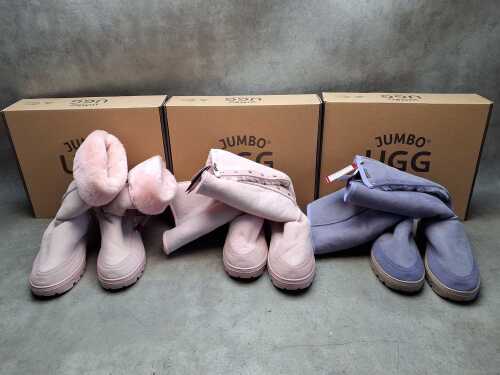 Three NEW Jumbo Ugg boots Made in Australia size US 11