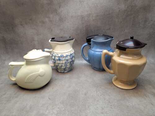 Australian ceramic electric kettles, including art deco