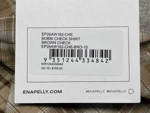 Ena Pelly Bobbi Check Shirt size 10 - 6