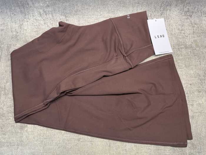 LSKD Fusion V-Contour High Rise Flared Leggings size L RRP $120