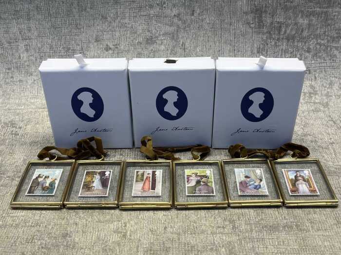 Limited Edition Jane Austen Commemorative Stamps, set of six. RRP $61 each