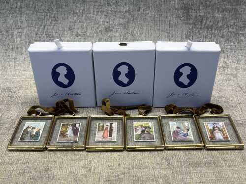 Limited Edition Jane Austen Commemorative Stamps, set of six. RRP $61 each
