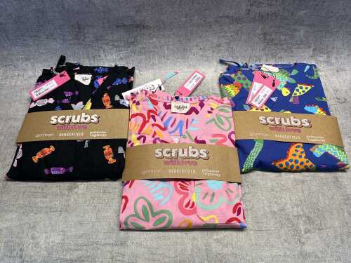 Three pairs of Dangerfield Scrubs With Love size XS