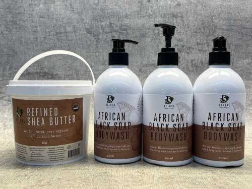 Group of Deluxe Shea Butter products