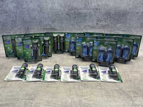 Group of Nicorette products