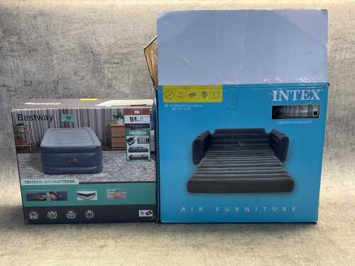 Bestway air mattress & Intex air sofa