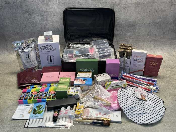 Group of beauty products