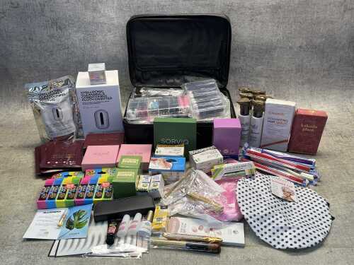 Group of beauty products