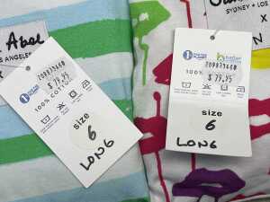 Two pairs of Sant & Abel long pyjamas, size 6 - 2
