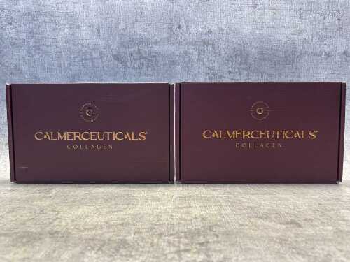 Two Calmerceuticals collagen packs, 14 sachets each