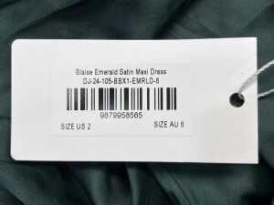 Beginning Boutique Blaise Satin Maxi Dress size AU 6. RRP $109.99 - 3