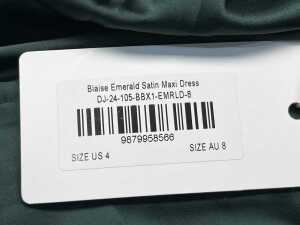 Beginning Boutique Blaise Satin Maxi Dress size AU 8. RRP $109.99 - 3