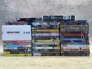 Group of DVDs