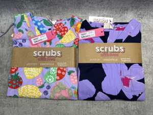 Two pairs of Dangerfield Scrubs With Love size XL