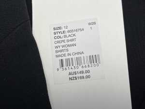 Witchery Crepe Shirt size 12 - 4