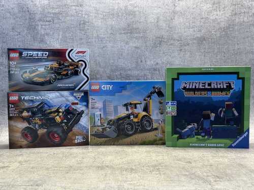 Group of Lego & Minecraft Board Game