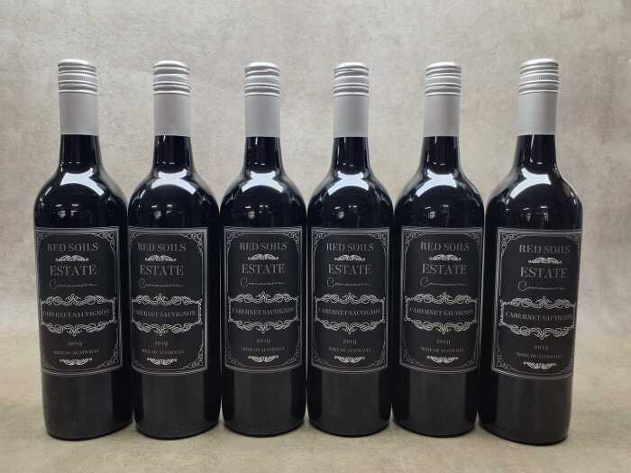 Red Soils Estate Cabernet Sauvignon 2019, six bottles