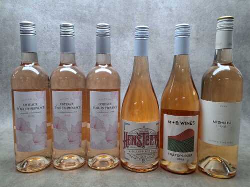 Mixed Ros&eacute;, six bottles