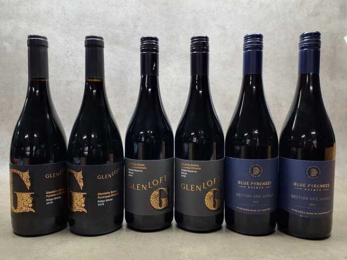 Mixed Shiraz, six bottles