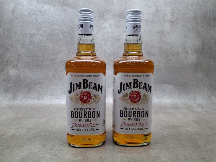 Jim Beam Bourbon, two bottles