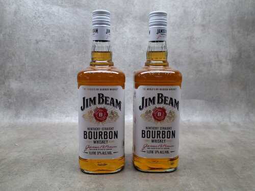 Jim Beam Bourbon, two bottles