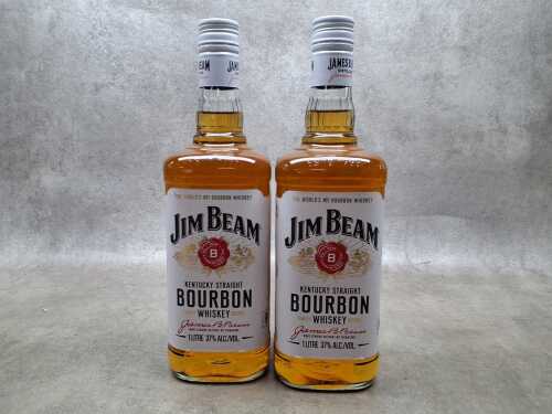 Jim Beam Bourbon, two bottles
