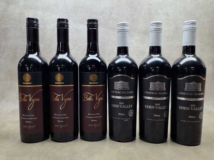 Mixed of Shiraz, six bottles