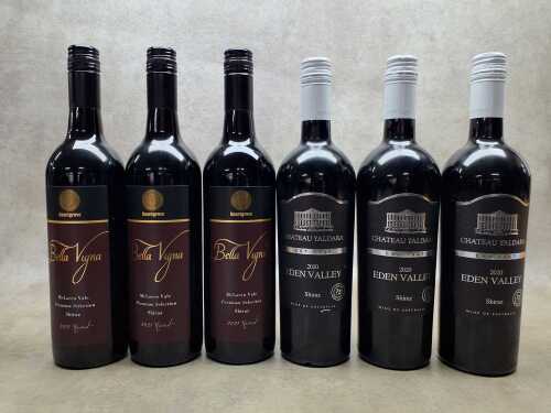 Mixed of Shiraz, six bottles