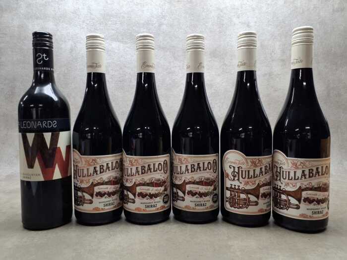Mixed of Shiraz, six bottles
