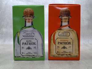 Tequila Patr&oacute;n two bottles in a box