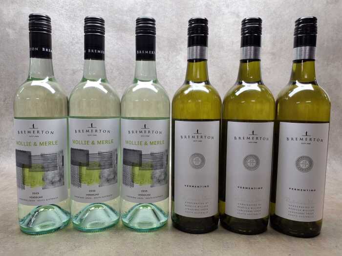 Mixed of white wine Bremerton, six bottles
