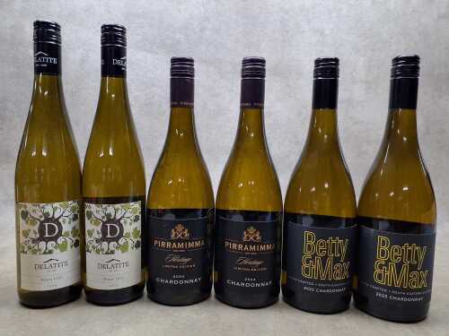 Mixed of white wines, six bottles