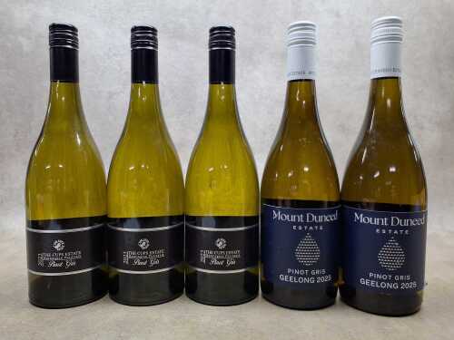 Mixed of Pinot Gris, five bottles