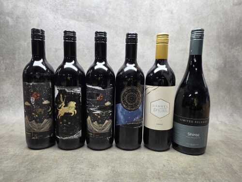 Mixed Shiraz, six bottles