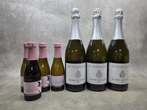 Mixed sparkling wine, seven bottles