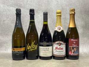 Sorted Below - Mixed wine, five bottles