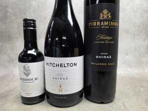 Mixed Shiraz, seven bottles - 6