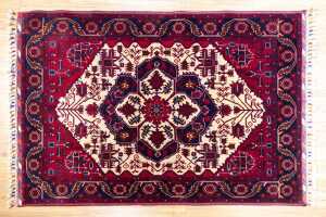 Afghan Beljic handmade wool rug - 144 x 98cm