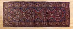 Persian Baluchi handmade wool rug - 290 x 110cm
