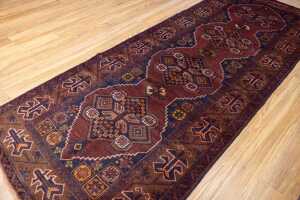 Persian Baluchi handmade wool rug - 290 x 110cm - 3